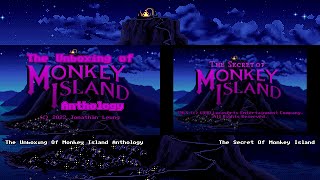References To Monkey Island - SoMI Opening, MI2 Title Cards & Ending Comparison