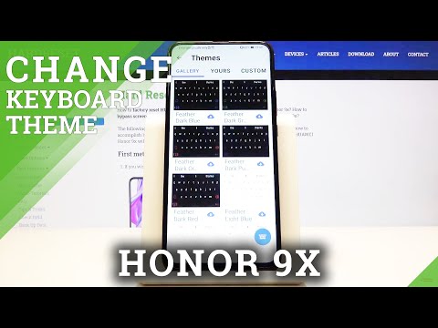 How to Change Keyboard Theme in Honor 9X - Personalize Keyboard Layout