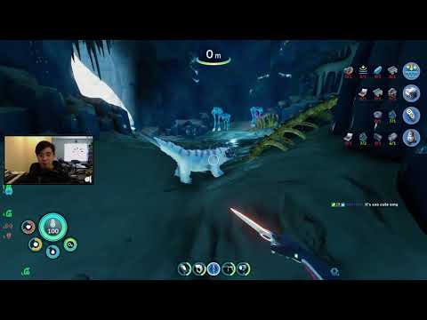 cute juvenile snow stalker // SUBNAUTICA BELOW ZERO