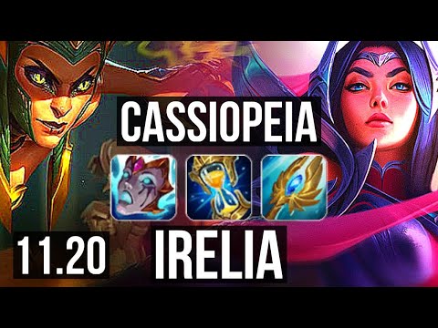 CASSIOPEIA vs IRELIA (MID) (DEFEAT) | Rank 5 Cassio, 7 solo kills | EUW Challenger | v11.20