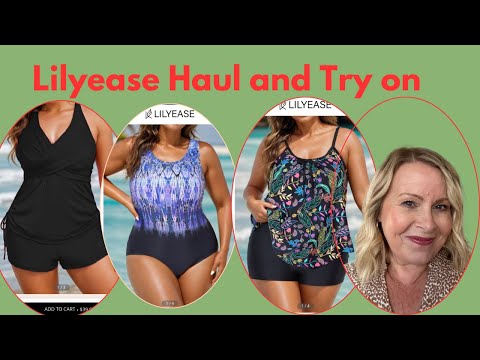 Lilyease Swimwear Haul and Try On . Over 50 Plus Size Hourglass UK Size 16 ​⁠@LilyEase