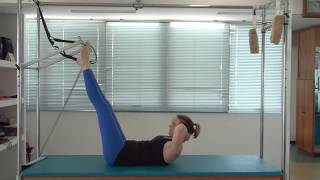 Abdominal no Cadillac com os Pés na Barra Torre