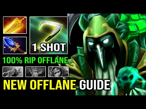 WTF 1 SHOT REAPER Global TP Gank 100% Deleted Offlane with Aghs Radiance Necrophos Dota 2