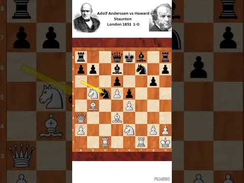 Adolf Anderssen vs. Howard Staunton London 1851   #classicgames