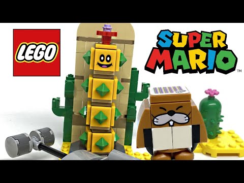 LEGO Super Mario Desert Pokey review! 2020 set 71363!