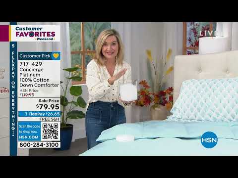 Concierge Collection Platinum 100% Cotton Down Comforter