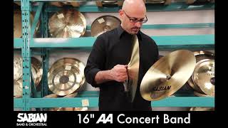 Video thumbnail for SABIAN AA Concert Band 16" Cymbals by Music & Arts