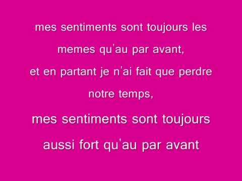 soumia mes sentiments avec paroles!!!!!