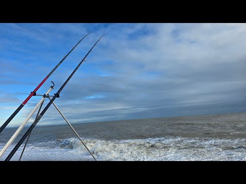 Back at dungeness for a Kent COD beach fishing in the storm 