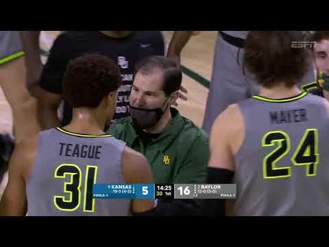 NCAAM - Kansas Jayhawks @ Baylor Bears