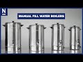 Video: Hervidor de agua de 30 litros Buffalo llenado manual GL348