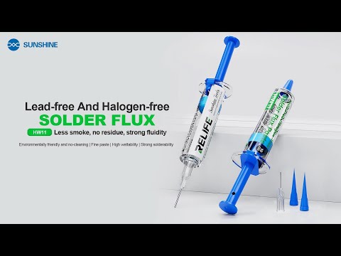 Mỡ hàn RELIFE HW11 không chì, không halogen, dạng tuýp 10cc