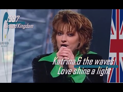 eurovision 1997 United Kingdom 🇬🇧 Katrina & the waves - Love shine a light 🏆 ᴴᴰ