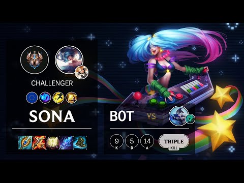 Sona Bot vs Ashe - EUW Challenger Patch 10.15