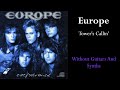 Europe - Tower's Callin' (Guitar/Synth Backing Track)