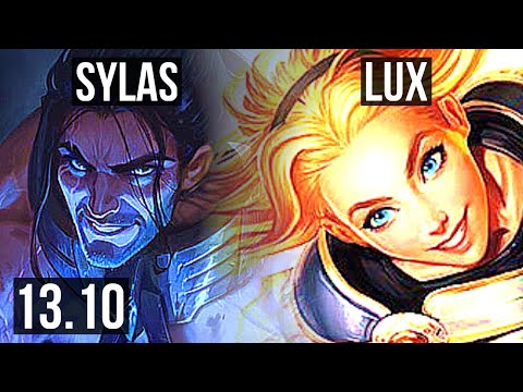 SYLAS vs LUX (MID) | Legendary, 14/3/7, 500+ games | KR Master | 13.10