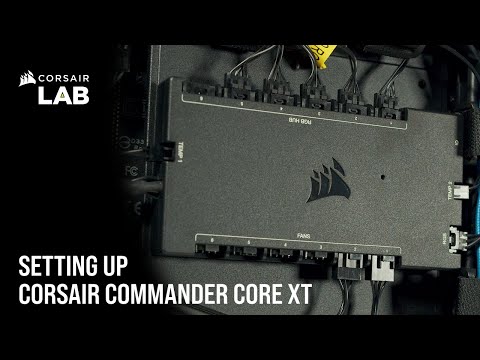 Corsair | iCUE COMMANDER CORE XT Smart RGB apšvietimo ir ventiliatoriaus greičio valdiklis | Juodas video