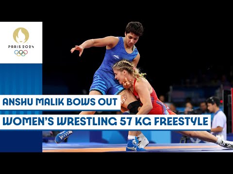 🇮🇳 India's Anshu Malik bows out | Wrestling women's freestyle 57kg | Paris 2024 Highlights