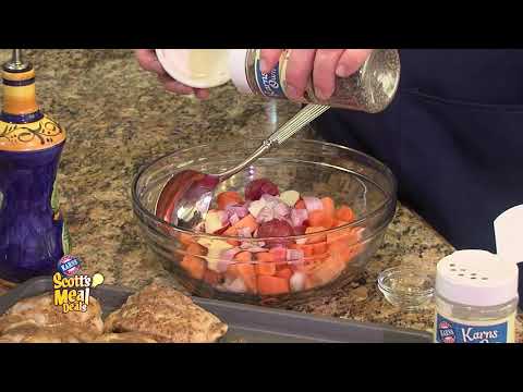 Balsamic Roasted Chicken with Root Vegetables