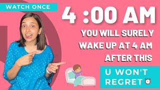 How to wake up at 4:00am Motivation | Early Morning Study Tips | Wake up early | Rakshita singh