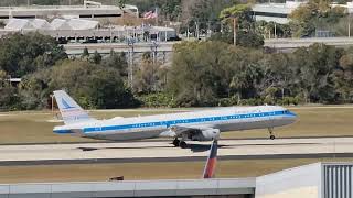 American Airlines Piedmont Livery BEAUTIFUL Takeoff from Sunny TPA!