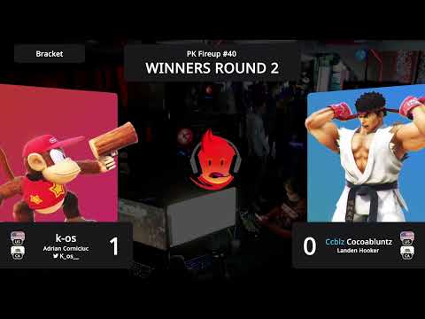 k-os (Diddy Kong) vs Cocoabluntz (Ryu) - PK Fireup #40 Winners Round 2