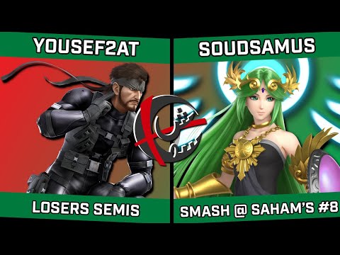 Yousef2AT (Snake) vs Soudsamus (Palutena) - Smash @ Saham's #8