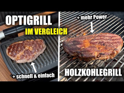 Steak grillen: OptiGrill vs Holzkohlegrill - Der Vergleich