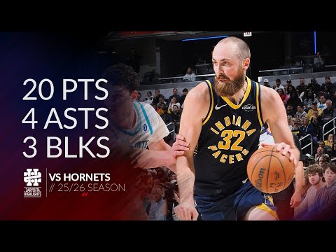 Jay Huff 20 pts 4 asts 3 blks vs Hornets 25/26 season