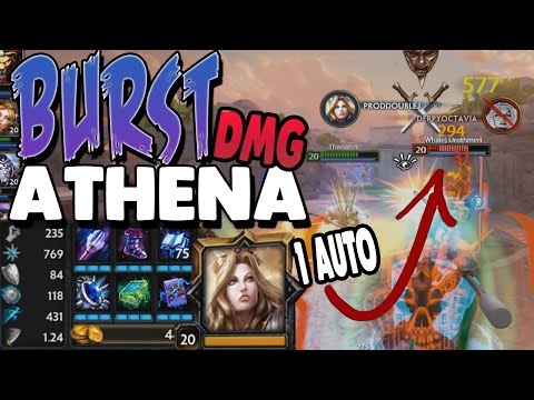 Smite: Burst Damage Athena Build - You Can Actually DESTROY People With This!