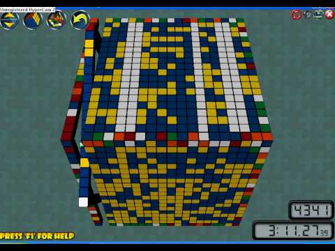 20x20x20 Rubik's Cube Solve