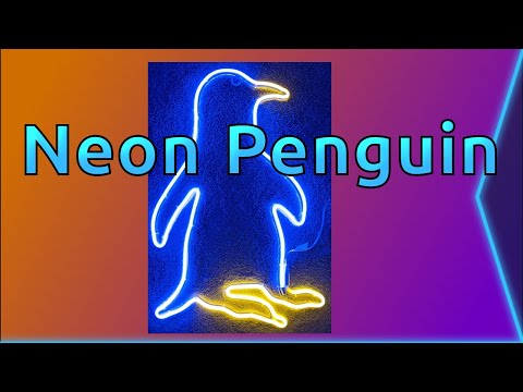 Unboxing and Look at Neon Penguin Christmas Decoration