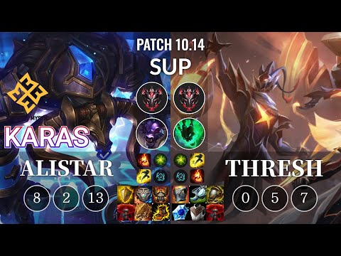 EM Karas Alistar vs Thresh Sup - KR Patch 10.14