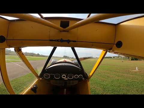 J3 Piper Cub grass takeoff