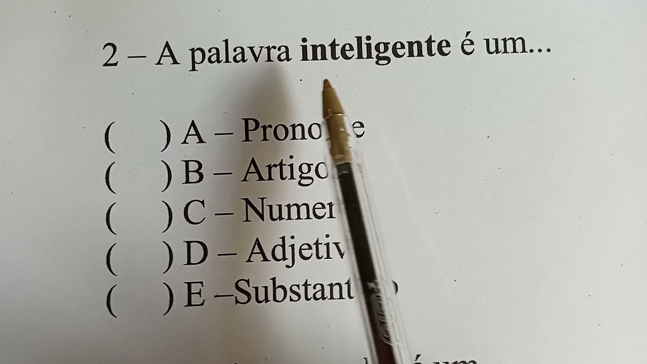 Outros Exercícios de Classes Gramaticais