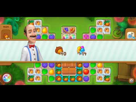 Gardenscapes Level 1939 Walkthrough "No Boosters Used"