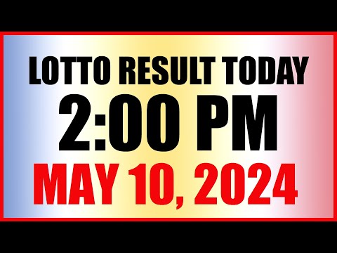 Lotto Result Today 2pm May 10, 2024 Swertres Ez2 Pcso