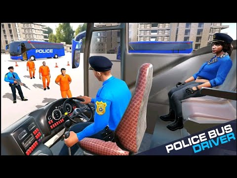 US Police Bus to Transport Prisoners in Offroad bus Driving simulator Game | Android Xaming #2