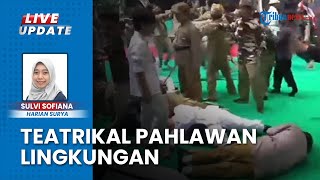 Rayakan Hari Pahlawan, Siswa SDM 16 Surabaya Gelar Teatrikal Tampak Antusias saat Adegan Peperangan