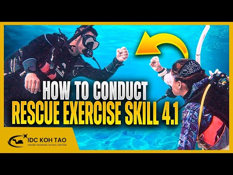 How to Conduct Rescue Exercise 4.1: Distressed Diver Simulating Overexertion Underwater 🤿