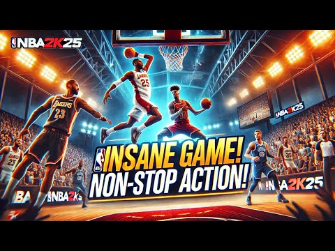 Insane Game! Non-Stop Action!  NBA Playoff Highlights in NBA 2K25 !#nba | #nbahighlights |  🏀