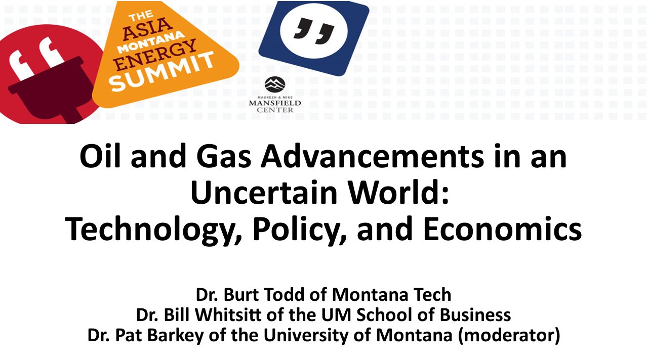 Oil & Gas Advancements in an Uncertain World: Technology, Policy, and Economics