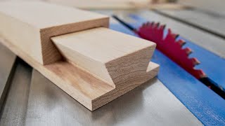 How To Make A Sliding Dovetail Joint on the Table Saw | Woodworking