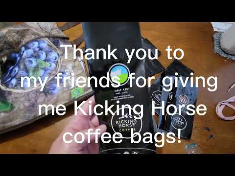 Recycling coffee bags into tote bag.