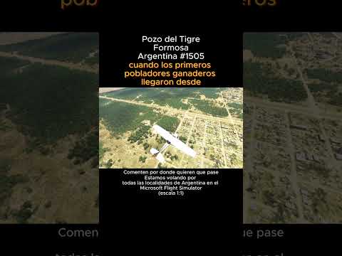 Pozo del Tigre, Formosa desde el Microsoft Flight Simulator #pozodeltigre #formosa  #msfs #argentina