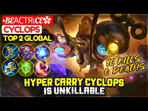 Hyper Carry Cyclops Is Unkillable [ Top 2 Global Cyclops ] •Beαϲтяɪce✿ - Mobile Legends