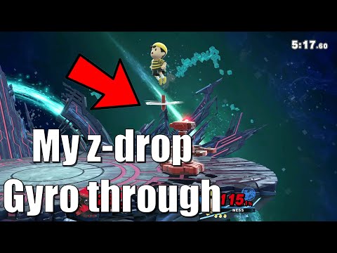 Ness uses Gyro against R.O.B.