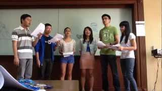 behind the scenes: Butterfly (rajaton) by members of the up law charivari (seniors 2012-13)