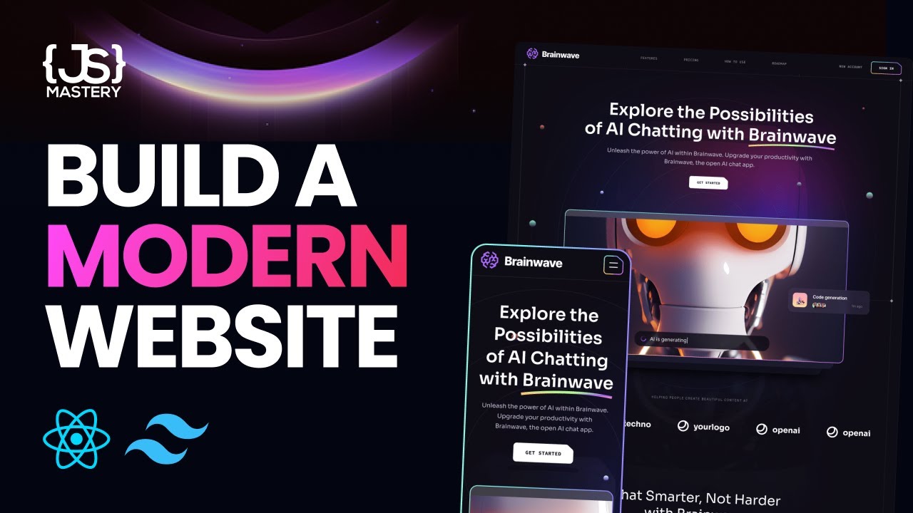 Build and Deploy a Fully Responsive Website with Modern UI/UX in React JS with Tailwind