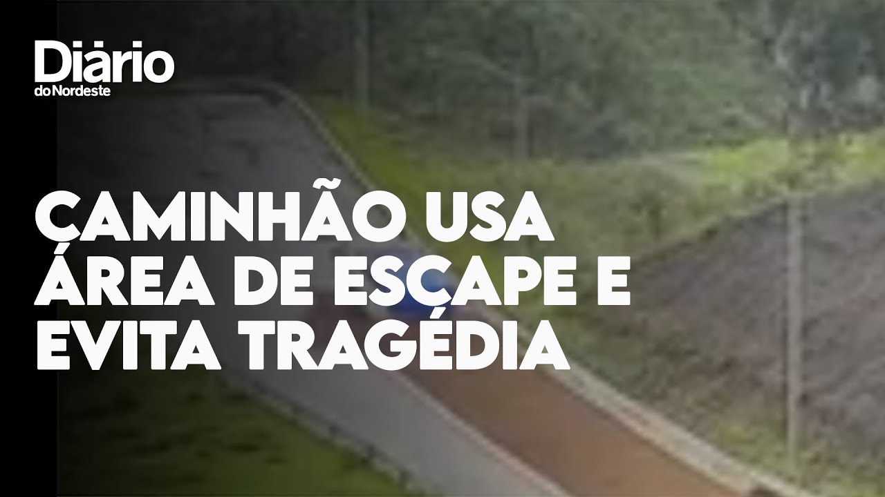 Imagem da notícia: Caminhão de 17 toneladas usa área de escape evitando tragédia em MG